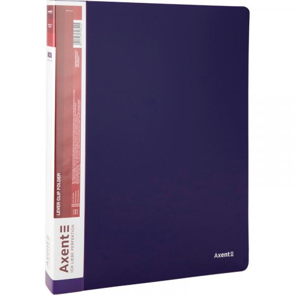 Папка з затиском, А4, синя