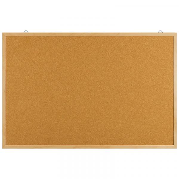 Дошка коркова, 60х90 см., дерев'яна рамка