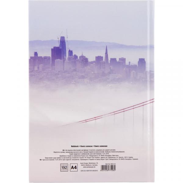 Книга записна А4, 192арк., кліт., San Francisco