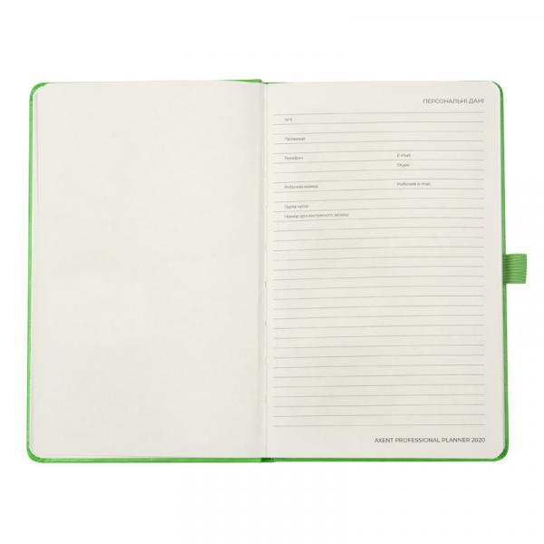 Щотижневик 2020 Axent Partner Strong, 125*195, салатовий