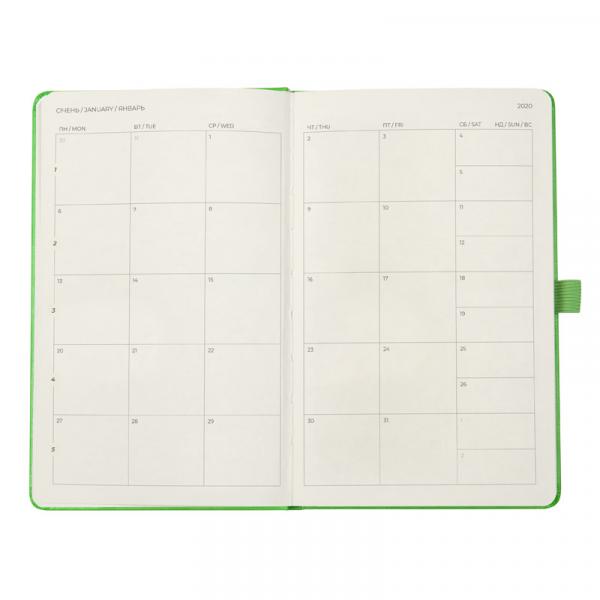 Щотижневик 2020 Axent Partner Strong, 125*195, салатовий