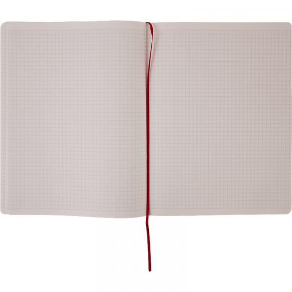 Книга записна Partner Soft L, 190*250, 96 арк, кліт, червон