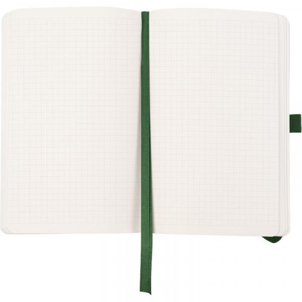 Книга записна Partner Soft Skin,125*195, 96арк, кліт, т. зел