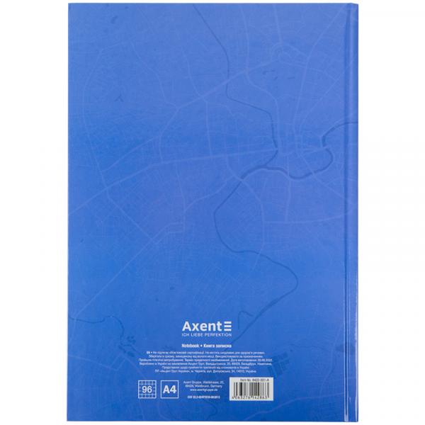 Книга записна А4 Liberty, 96арк., кліт., синя