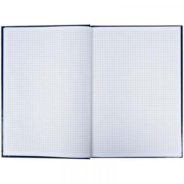 Книга записна А4 Wisdom, 96арк., кліт., темно синя