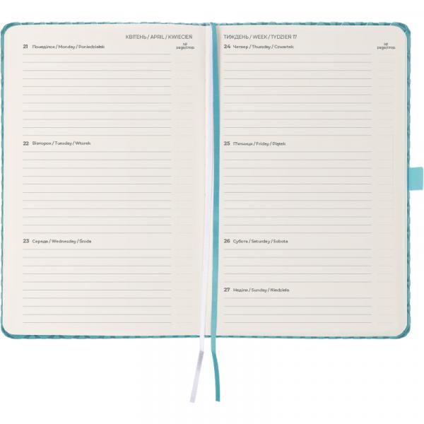 Щотижневик 2025 Partner Gently, 125*195, синя вода