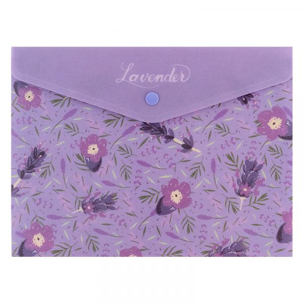 Папка на кнопці А5+ Lavender-1