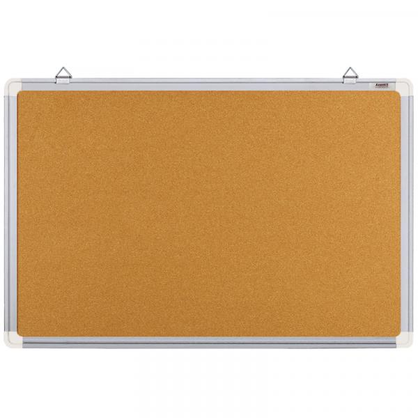 Дошка коркова, 60х90 см., алюмінієва рамка
