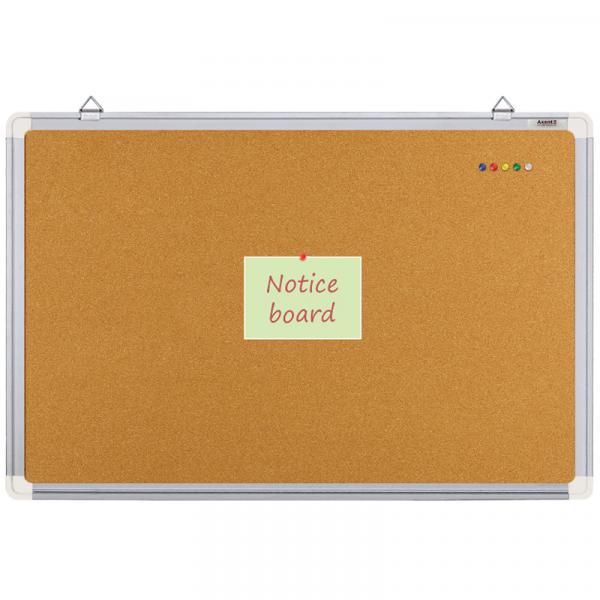 Дошка коркова, 60х90 см., алюмінієва рамка