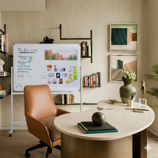 Дошка сухостираєма, магнітна, двостор., 90х150см, мобільна