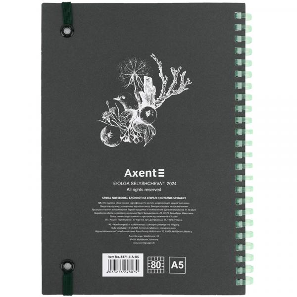 Блокнот на спіралі карт. обк., А5,80 арк,кл.,OS,Green birds