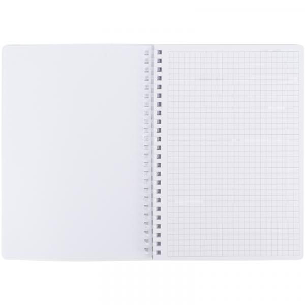 Блокнот на спіралі пласт. обкл., А5, 80 арк.,кл., зелений