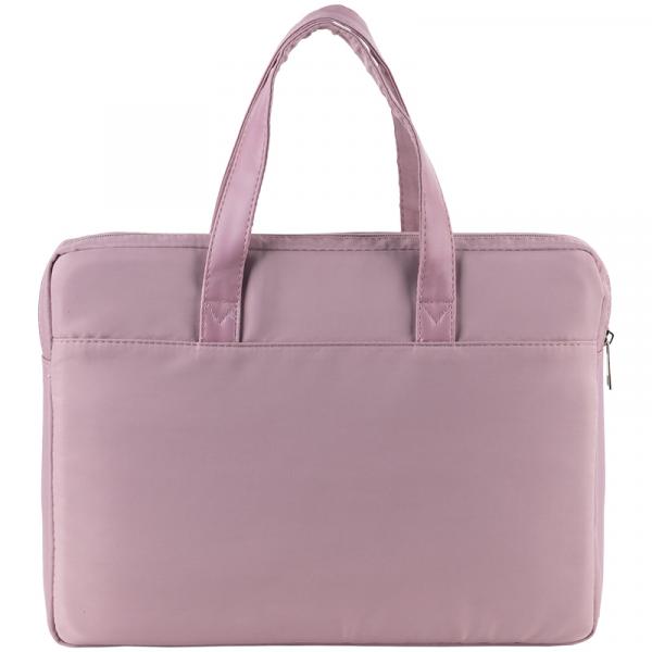 Сумка для документів текстильна А4, 1 відділення, рожева