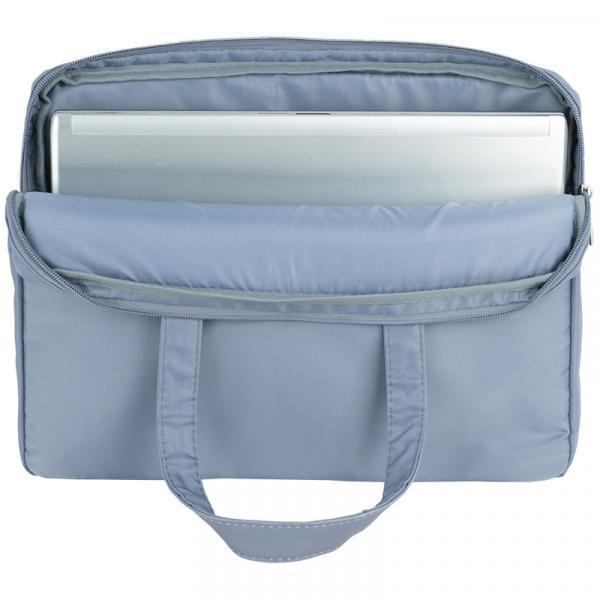 Сумка для документів текстильна А4, 1 відділення, блакитна