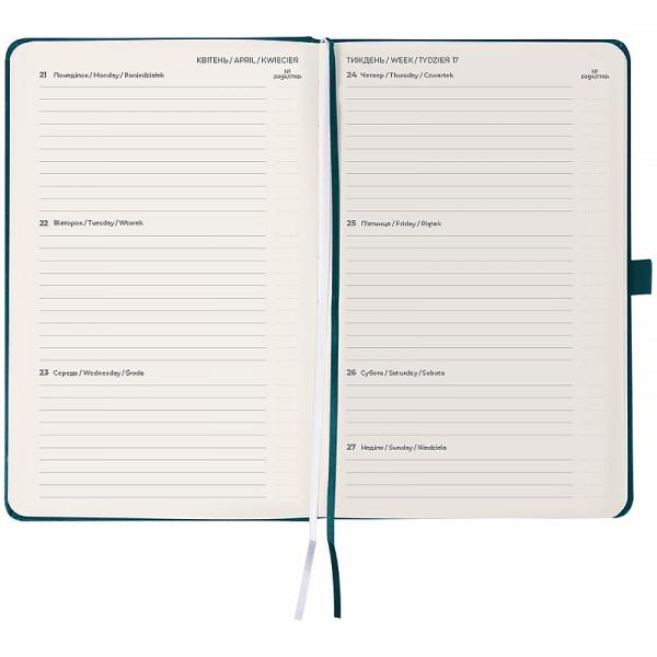 Щотижневик 2026 Partner Strong, 125*195, малахітовий