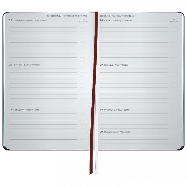 Щотижневик 2026 Partner City Soft, 125*195, коричневий