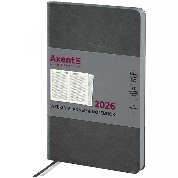 Щотижневик 2026 Partner City Soft, 125*195, сірий