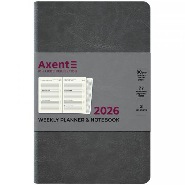 Щотижневик 2026 Partner City Soft, 125*195, сірий