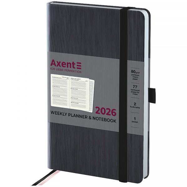 Щотижневик 2026 Partner Lines, 125*195, чорний