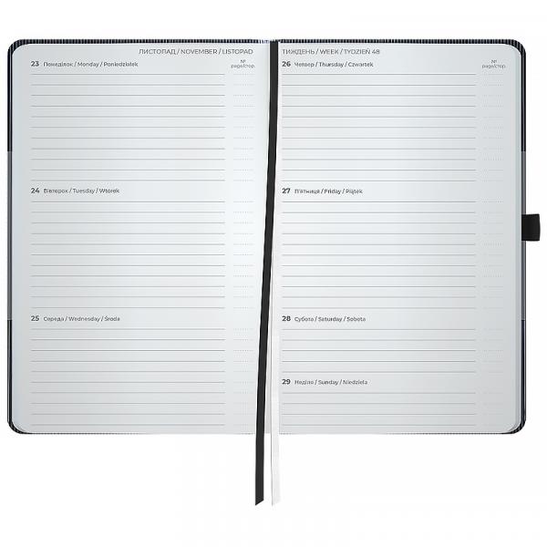 Щотижневик 2026 Partner Lines, 125*195, чорний