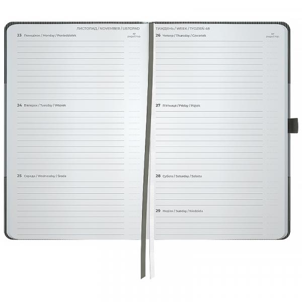 Щотижневик 2026 Partner Lines, 125*195, сірий