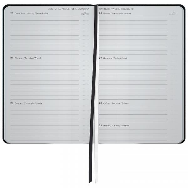 Щотижневик 2026 Partner Traces, 125*195, чорний