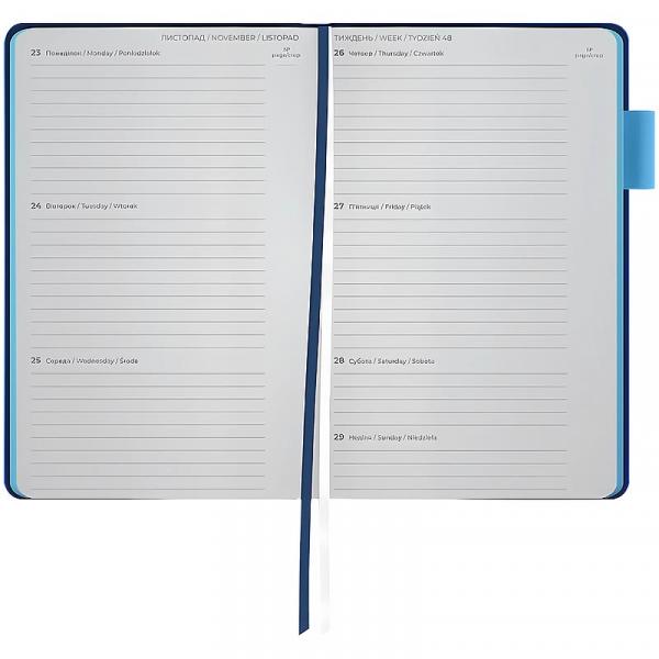 Щотижневик 2026 Partner Soft Muse, 125*195, синій