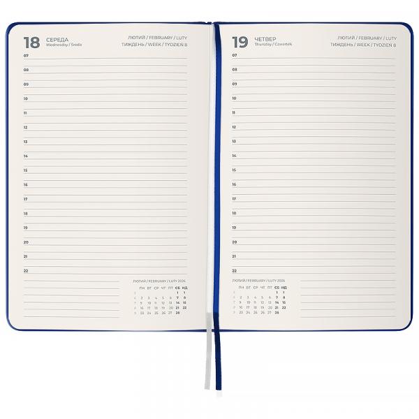 Щоденник 2026 Partner Strong, 145*210, класичний синій