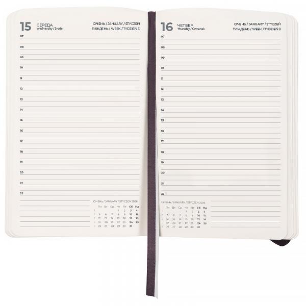 Щоденник 2026 Partner Soft Skin, 145*210, чорний