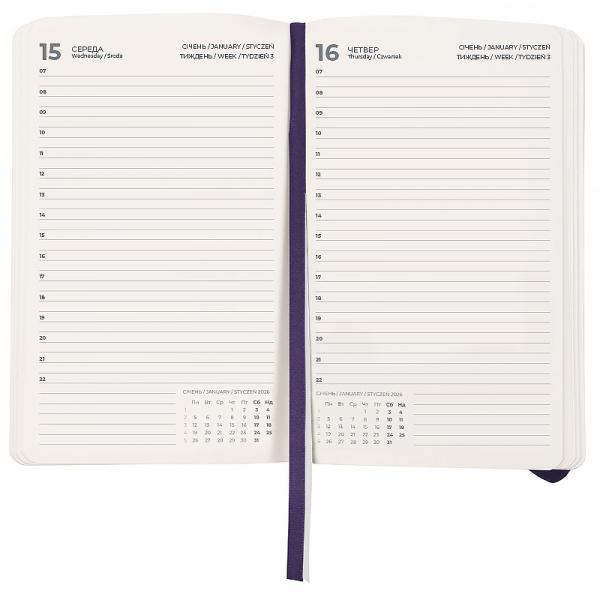 Щоденник 2026 Partner Soft Skin, 145*210, синій