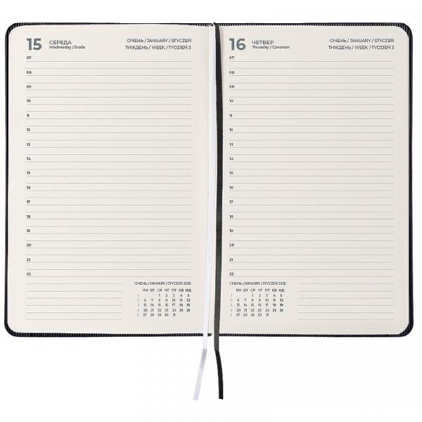 Щоденник 2026 Partner Lines, 145*210, чорний