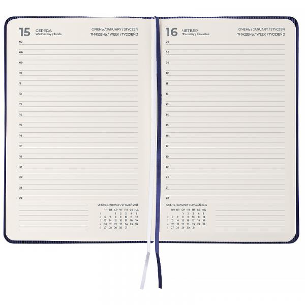 Щоденник 2026 Partner Lines, 145*210, синій
