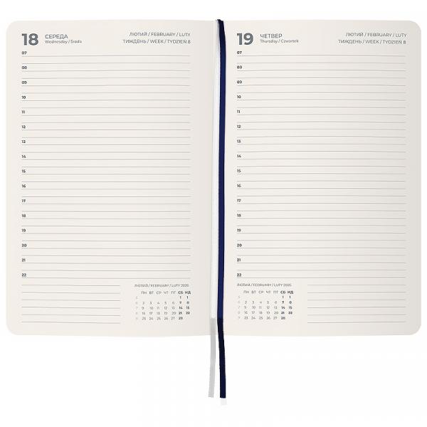Щоденник 2026 Partner City Soft, 145*210, синій