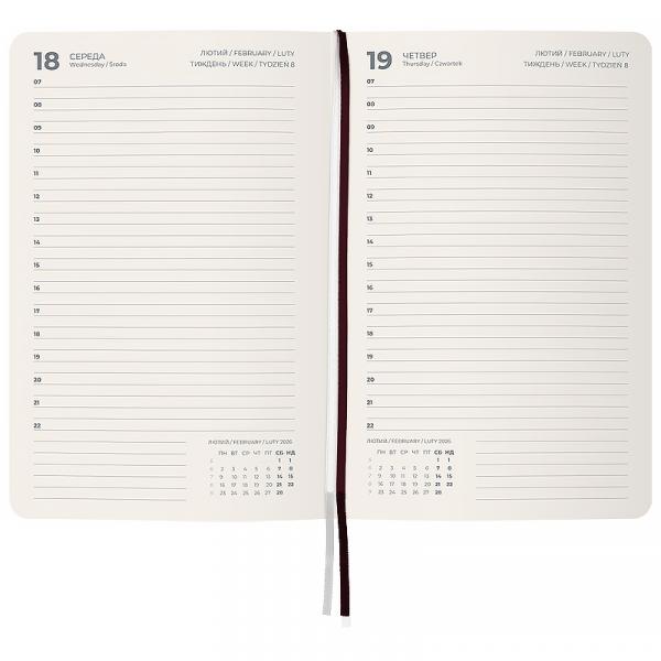 Щоденник 2026 Partner City Soft, 145*210, коричневий