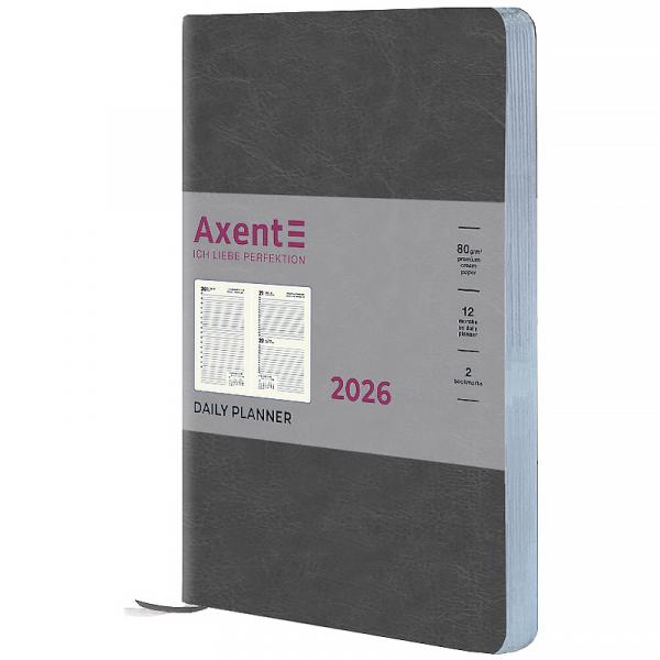 Щоденник 2026 Partner City Soft, 145*210, сірий