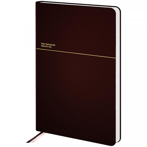 Щоденник 2026 Partner Traces, 145*210, коричневий