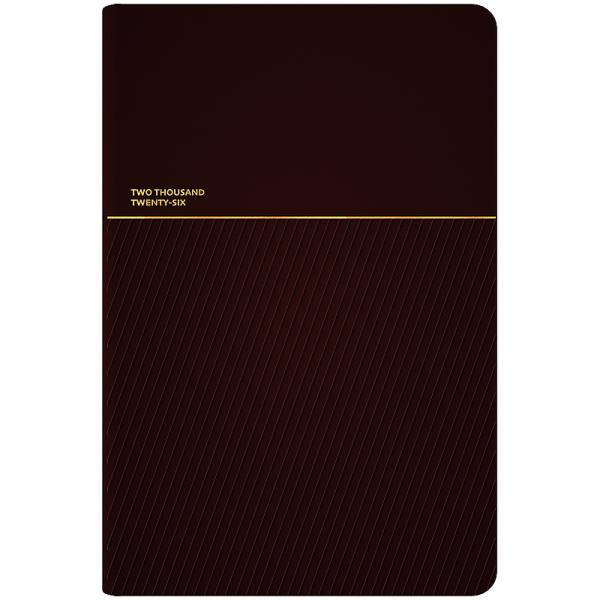 Щоденник 2026 Partner Traces, 145*210, коричневий