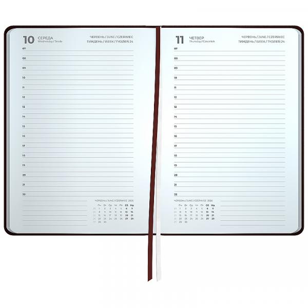 Щоденник 2026 Partner Traces, 145*210, коричневий