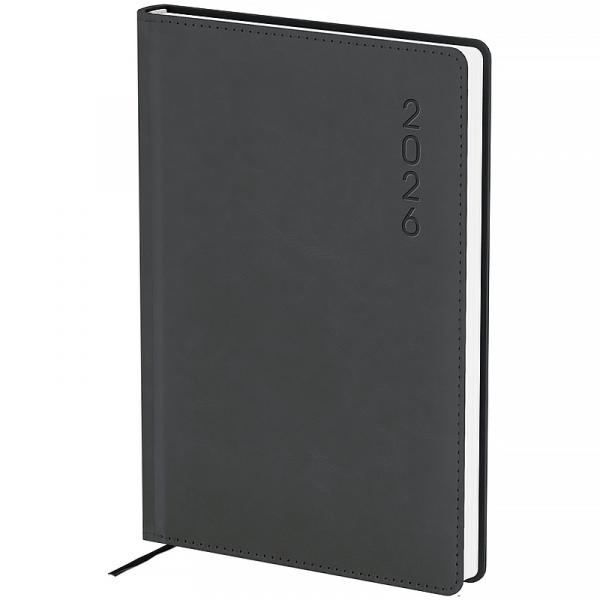 Щоденник 2026 Classic Lux, 145*210, слп/т сірий