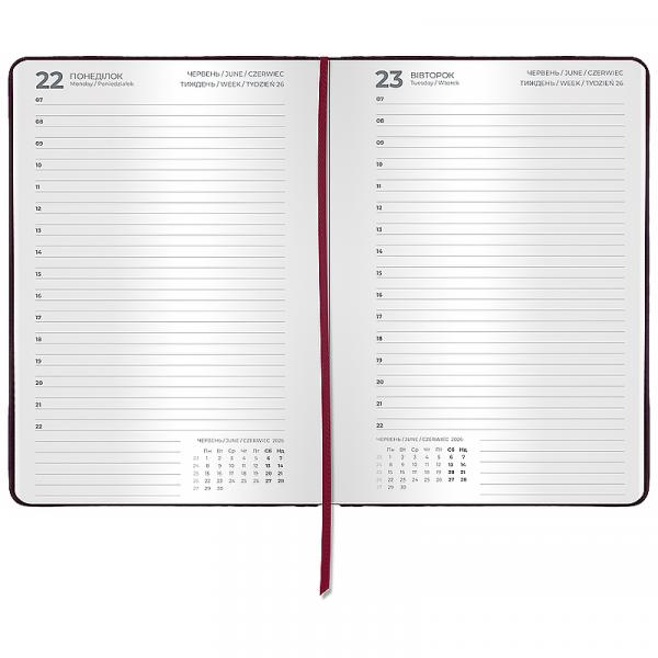 Щоденник 2026 Classic Lux, 145*210, слп/т коричневий