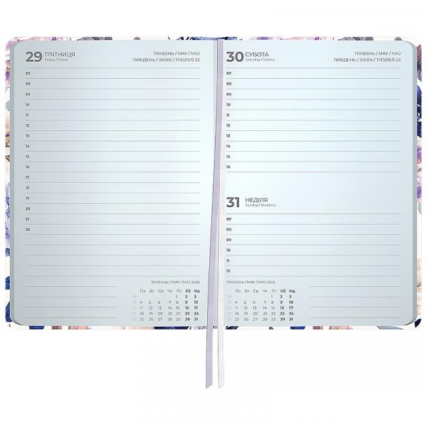 Щоденник 2026 Pocket, 101*146, Violet Whispers