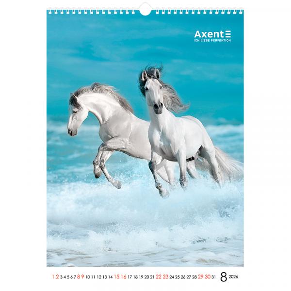 Календар настінний А3 2026 р., Horses