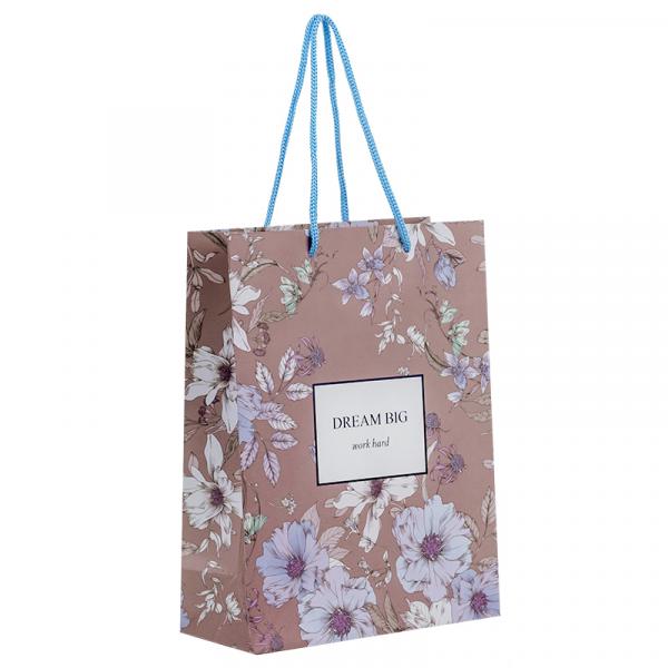 Пакет паперовий подарунковий, 18х24см, Blue Elegance