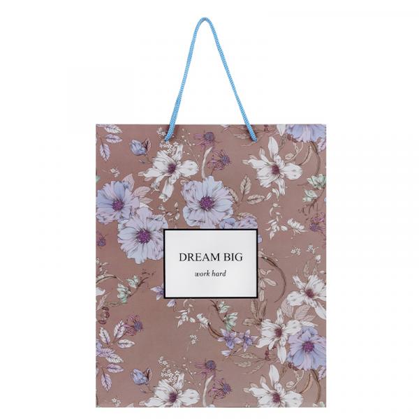 Пакет паперовий подарунковий, 26х32см, Blue Elegance