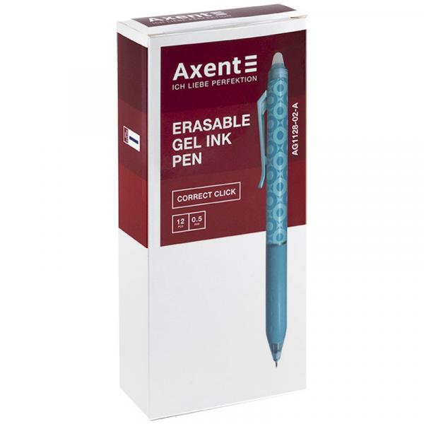 Ручка гелева автоматична "пиши-стирай"  Correct Click, синя