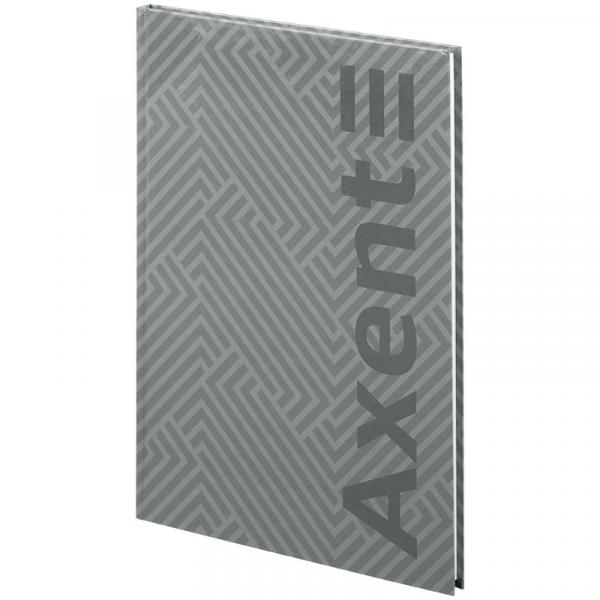 Книга записна А4-, 203*273 мм,96арк., кліт., Pattern, сіра