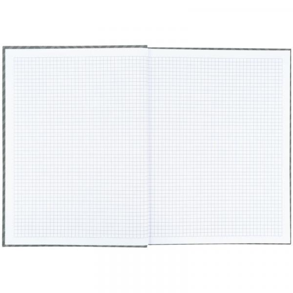 Книга записна А4-, 203*273 мм,96арк., кліт., Pattern, сіра