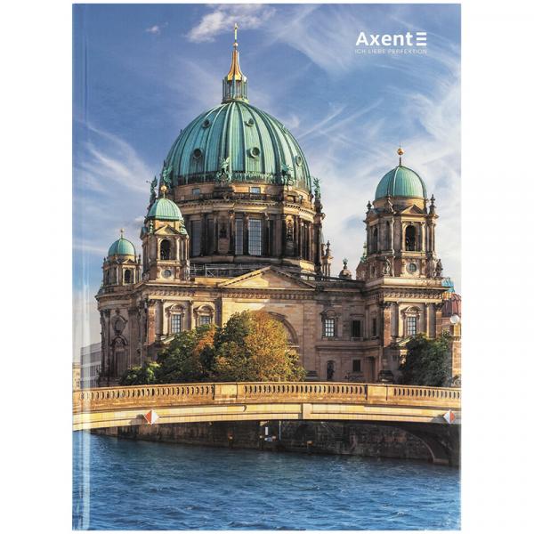 Книга записна А4-, 203*273 мм,96арк., кліт., City, Berlin