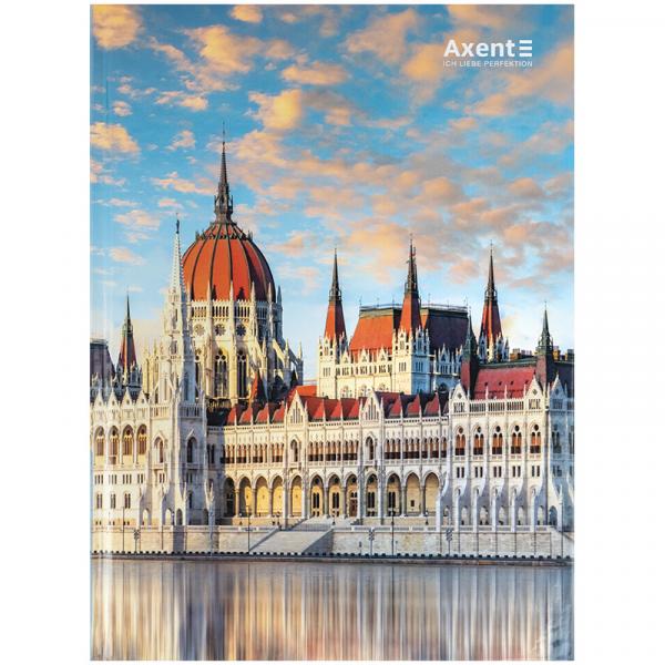 Книга записна А4-, 203*273 мм,96арк., кліт., City,  Budapest