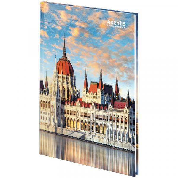 Книга записна А4-, 203*273 мм,96арк., кліт., City,  Budapest